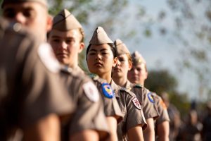 Texas A&M Corps Of Cadets To Conduct Campus March-In For Lone Star Showdown