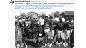 Death Of Bryan High Football Coach And Bryan ISD School Board Member Merrill Green