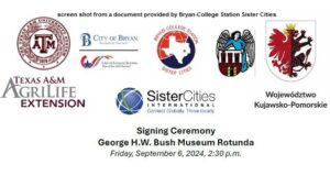 Bryan/College Station Sister Cities Organization To Enter Its Fourth Agreement