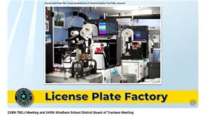 State Prison Board Hears About The Production Of License Plates