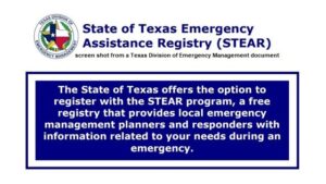 Brazos County Commissioner Promotes Registering For A State Emergency Response Program