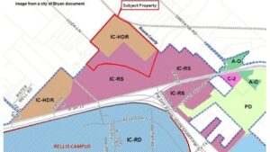 Bryan City Council Approves Rezoning For New Housing And Commercial Development North Of The RELLIS Campus