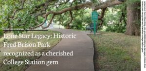 State Designation For College Station’s First City Park