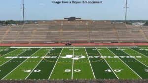 New Artificial Turf Is Installed At Merrill Green Stadium For The Third Time In 13 Years