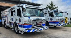 College Station Fire Department Ceremonially Places Two New Fire Engines Into Service