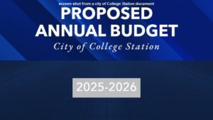 College Station City Council Receives Proposed Fiscal Year 2026 Budget